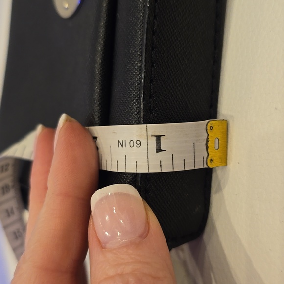 KATE Spade Small Black Purse Adjustable Crossbody Strap EUC Day Evening Flap - Picture 7 of 8